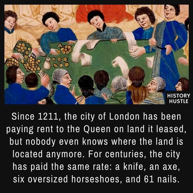 Medieval rent History Hustle fact photo