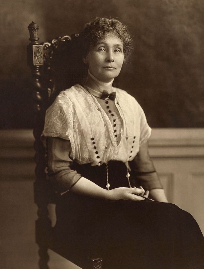 portrait of Emmeline Pankhurst, one of the famous suffragists of her time