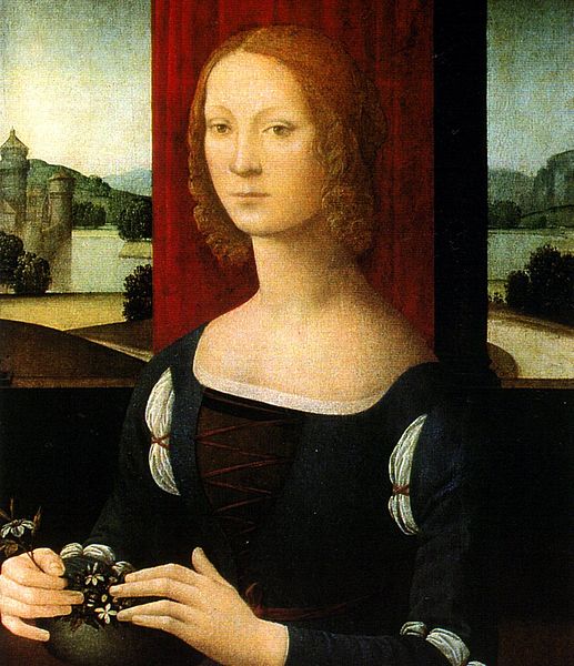 portrait of a younger Caterina Sforza